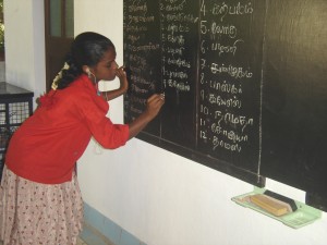 Nagammal, blackboard          